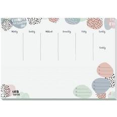 Roze Bureaumatten Sigel Bureau Onderlegger Weekplanner 42 cm x 29.7 cm