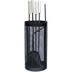 Dkd Home Decor Foyer Set 4 Acier Inox 11X2X51 Noir