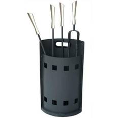 Ofenbestecksets Dkd Home Decor Kaminutensilien Stahl Edelstahl 25 x 16 x 62 cm