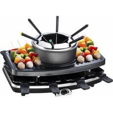 Raclette och fondue Continental Edison CERFG86B Raclette Gril Fondue 8 Personnes Noir