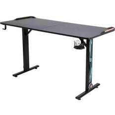 600.0 mm Gaming Desks Prizm Pulse PC Gaming Desk with RGB Lights - Black, 1400x600x780mm