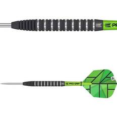 Mousse Sports en plein air Target Darts Darts Unisex Yohkoh set med 80% volframstål spets, svart och grön, 24 G