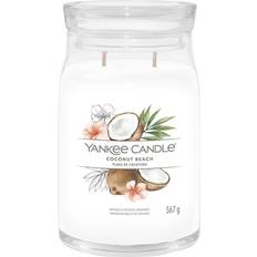 Yankee Candle Coconut Beach Signature Large Jar 9.3 cm x 15.7 cm - White Candela Profumata