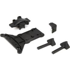 ECX Gear Cover/Kick Plate/Battery Mnts: 1:10 4wd All, ECX