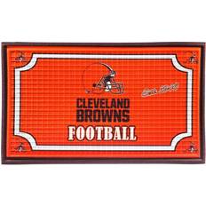 Evergreen NFL Cleveland Embossed Door Mat Brown, Green