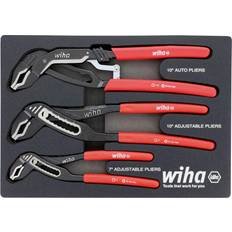 Wiha Polygrips Wiha Classic V Jaw Tongue Groove Pliers Tray Set