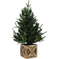 Christmas Trees Sunnydaze Decor Sunnydaze 3-Foot Farmhouse Artificial Christmas Tree