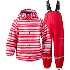 Randiga Regnställ Barnkläder Didriksons Slaskeman Kid's Set - Striped Pearl