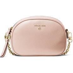 Michael michael kors jet camera skuldertasker Michael Kors Jet Set Small Pebbled Leather Convertible Camera Bag Pink