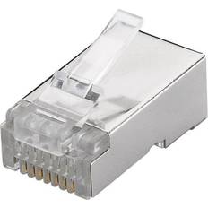 Cat 6 plug Goobay RJ45 plug, CAT 6 STP shielded