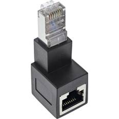 Cat 6a netværksadapter 90° nedadvinklet