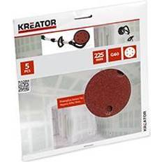 Accessori per utensili elettrici Kreator Set di 5 dischi autobloccanti grana 60 ø 225 mm