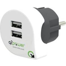 2-Port 24W USB-A Vægoplader
