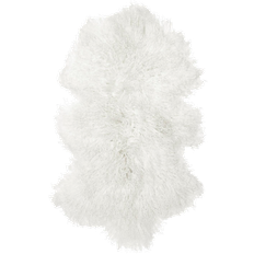 Ensfarvede Skind Skinnwille Shansi Lammskinn 95cm Hvid