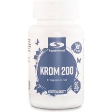 Vitaminer & Kosttilskud Healthwell Krom 200 90 stk