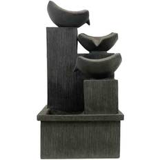 Fountains GardenWize Solar Powered Water Feature Cascading Slate