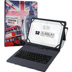 Teclados Subblim KEYTAB USB England Protective Case with Keyboard Tablet 10.1"