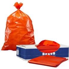 Cleaning Equipment & Cleaning Agents Plasticplace 32-33 Gal. Orange Trash Bags 100