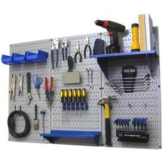 Wall Control 30-Piece Steel Pegboard Kit in Gray (16-in W x 32-in H) 30-WRK-400 GBU