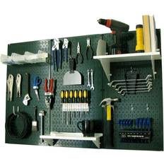 Tool Boards Wall Control Pegboard Standard Tool Storage Kit, Green/White, 48" X 32" X 9"