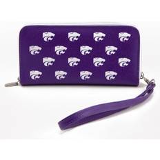 Purple Wallets & Key Holders Eagles Wings Kansas State Wildcats Zip-Around Wristlet