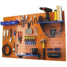 Tool Boards Wall Control Pegboard Standard Tool Storage Kit, Orange/Blue, 48" X 32" X 9"