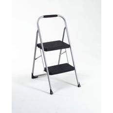 Cosco 2-Step Big Step, Steel Step Stool (Platinum/Black)