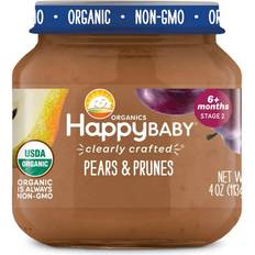 USDA Organic Barnmat & Ersättning Happy Baby Pears & Prunes Jar 113g