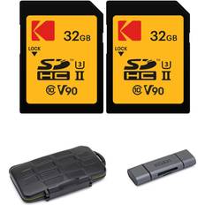 Kodak EKMSD32GUHS2V2K 32 GB UHS-II U3 V90 CL10 SD Memory Card