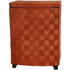 Orange Laundry Baskets & Hampers Oriental Furniture Fiber Laundry Hamper