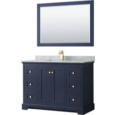 Mirror Vanity Units for Single Basins Wyndham Collection Avery (WCV232348SBLCMUNSM46)