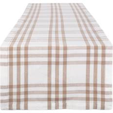 Zingz & Thingz Sweet Farmhouse Plaid Tablecloth Grey, Beige, Multicolour, Brown