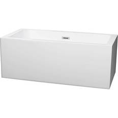 Overfill Protection Built-In Bathtubs Wyndham Collection Melody (WCOBT101160) 151.13x74.93