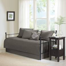 Madison Park Quebec Loose Sofa Cover Gray