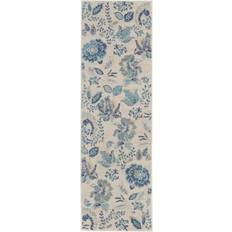 Nourison TRA02 Tranquil White, Blue, Multicolor