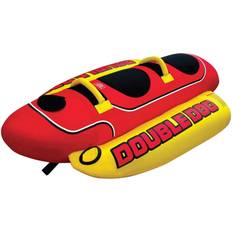 Airhead 1-Person to 2-Person HD-2 Hot Dog Double Rider Towable Inflatable Lake