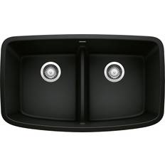 Blanco Valea Undermount 32-in 19-in Coal Double Equal