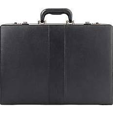 Attaché väska Solo Grand Central Attaché Briefcase with Combination Locks, Black