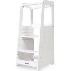 Beige Chests Toddler Tower Kitchen Step Stool with Adjustable Height