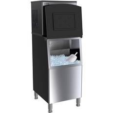 Ice Makers KoolMore 315-lb Flip-up Door Freestanding For Commercial Use Cube Ice Maker (Black Stainless Steel) CIM-315