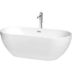 Acrylic Freestanding Bathtubs Wyndham Collection Brooklyn (WCOBT200067ATP11PC)