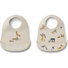 Liewood Tilda Printed Bib 2-pack All Together/Sandy