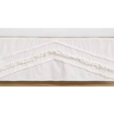 Beige Bumpers Sweet Jojo Designs Fringe Crib Bed Skirt Crib Skirt