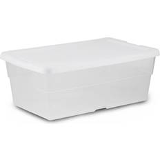 6 quart storage container with lid Sterilite 6 Quart Clear Stacking Container Tote Storage Box