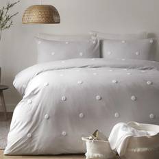 Textiles Dot Duvet Cover White, Grey, Silver