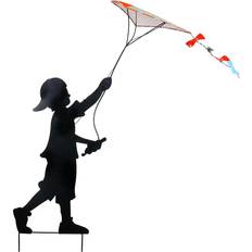 Black Garden Ornaments Alpine Corporation Garden Stakes Solar Kite Garden