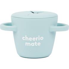 Bella Tunno Happy Snacker 8 Oz. Silicone Cheerio Mate Snack Cup In Blue Blue 8 Oz