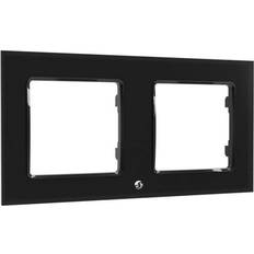 Sähkötarvikkeet Shelly Wall Frame 2 Musta