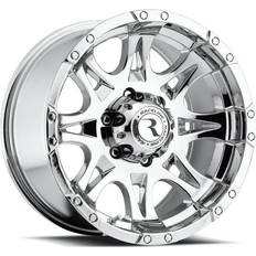 20" - 5/112 - Chrome Car Rims Raceline Wheels Raptor, 16x8 with 6x5.5 Bolt Pattern