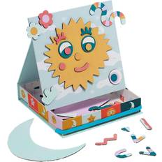 Manhattan Toy Toys Manhattan Toy On-the-Go Making Faces Magnetic Travel Activity Multicolor